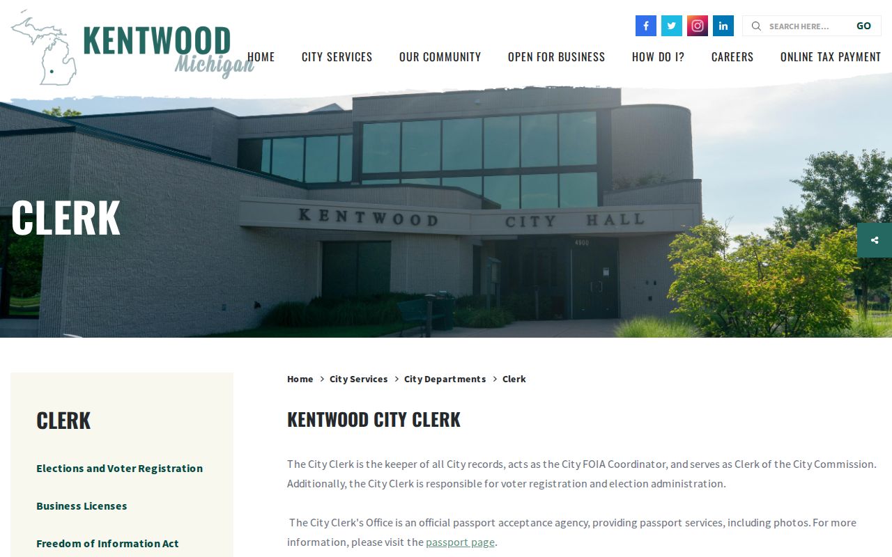 Kentwood residents directory city clerk records route