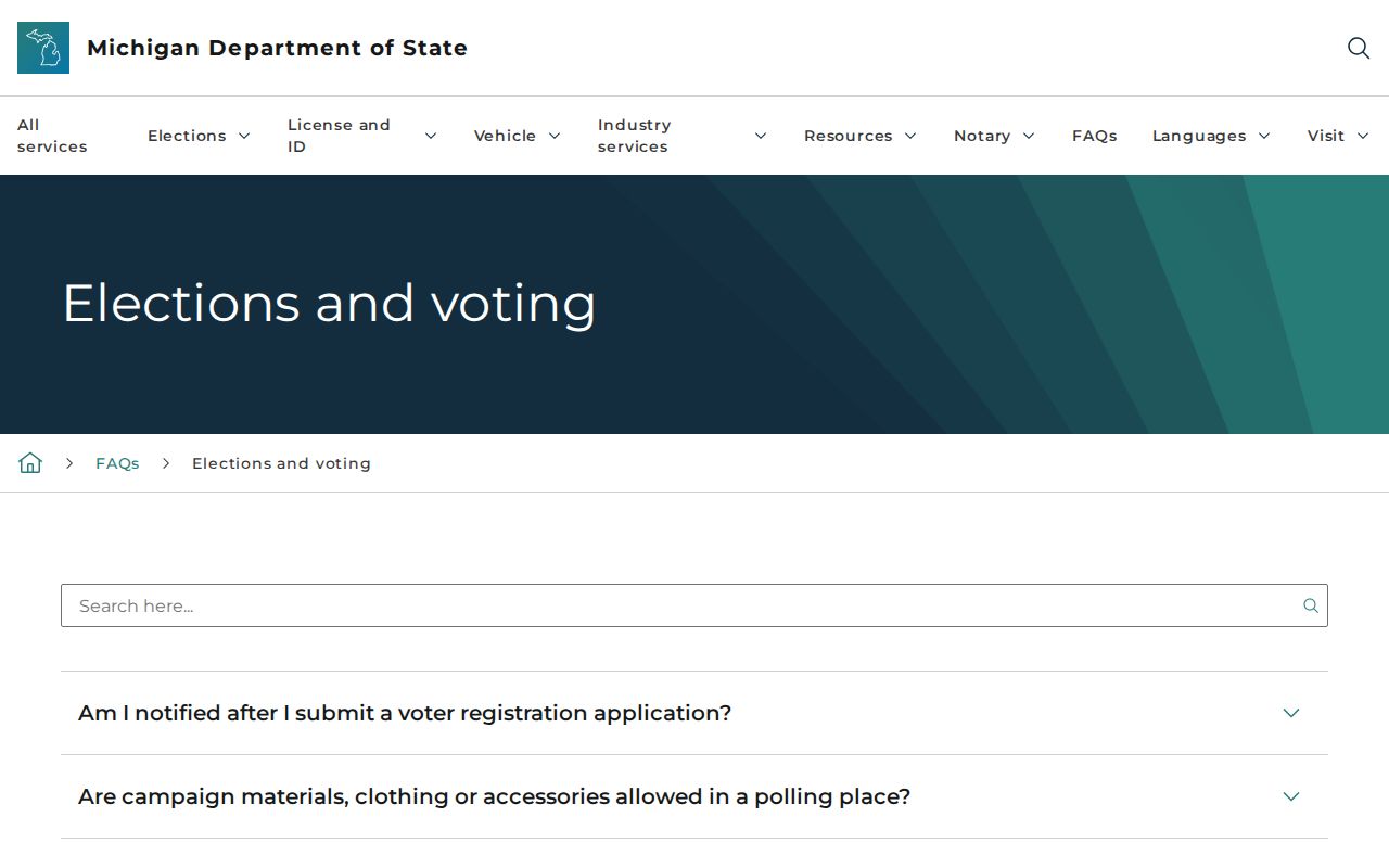 Kentwood resident lookup reference to Michigan voter-record public-access guidance